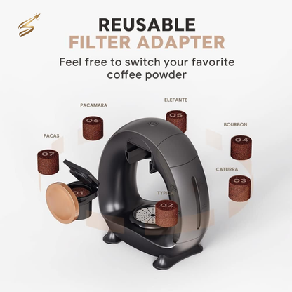 Cafetera 2 en 1 versátil para preparar el café perfecto en cada ocasión